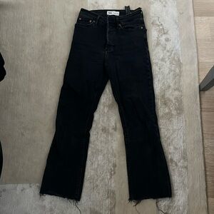 Zara raw hem bootcut jeans